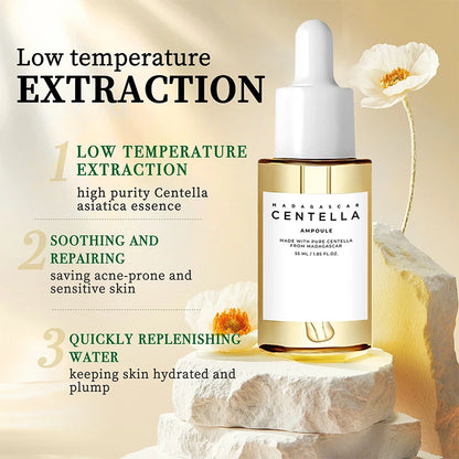 Madagascar Centella Asiatica Ampoule Facial Serum,Facial Moisturizing,Brightening,Tightening and Repair,Reduce Fine Lines/Pores